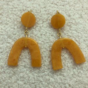 LAST CHANCE TODAY Madewell Resin Drop Earrings Amber